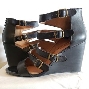 Lucky Brand Black Wedge 8.5